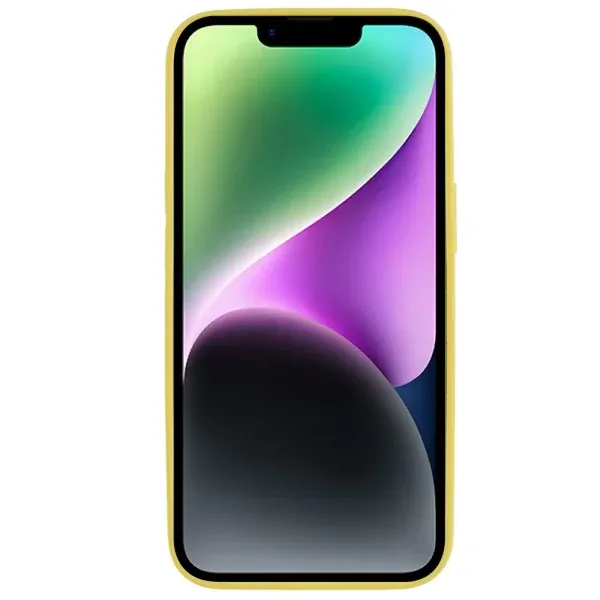 Kryt na iPhone 14 Plus gumový žltý