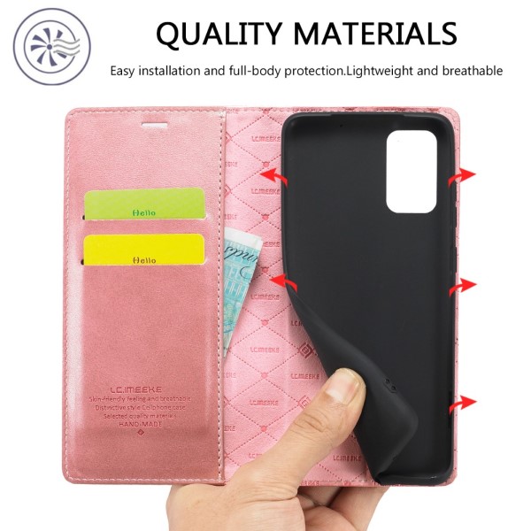 Pouzdro LC.IMEEKE pro Samsung Galaxy S20 FE růžové
