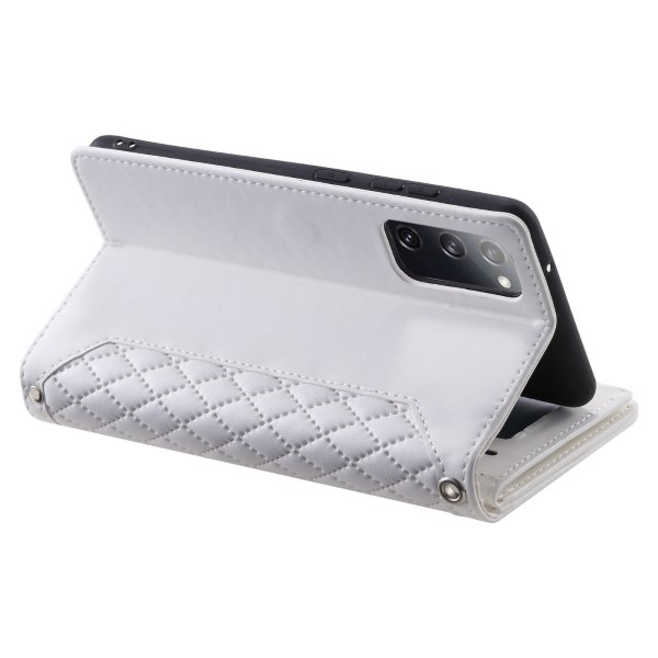 Pouzdro na Samsung Galaxy S20 FE Luxury Double Layer bílé