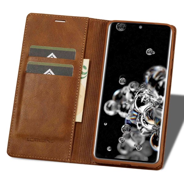 Puzdro na Samsung Galaxy S20 Ultra LC.IMEEKE hnedé