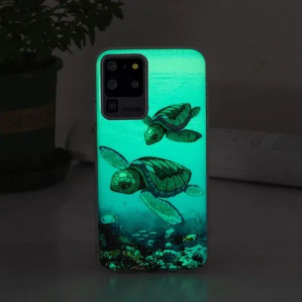 Kryt na Samsung Galaxy S20 Ultra svietiaci Korytnačka
