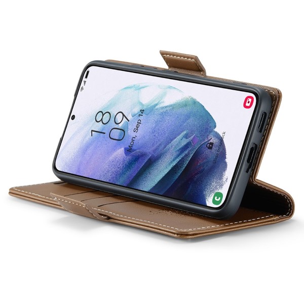 Puzdro na Samsung Galaxy S21 CASEME smooth hnedé