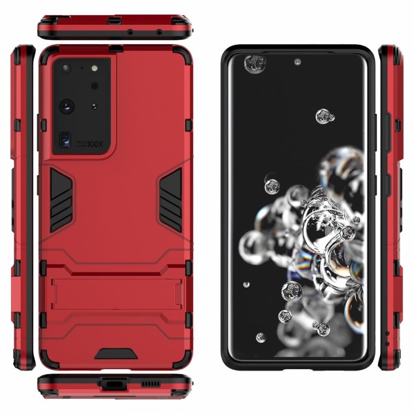 Kryt na Samsung Galaxy S21 Ultra odolný Hybrid červený