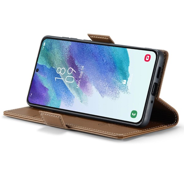 Puzdro na Samsung Galaxy S21 FE CASEME smooth hnedé
