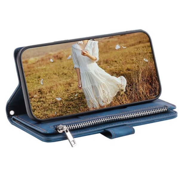 Puzdro na Samsung Galaxy S21 FE Luxury Double Layer modré