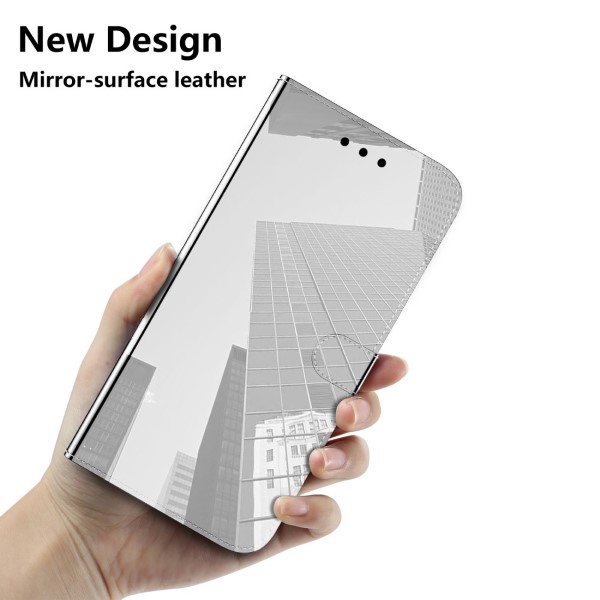 Puzdro na Samsung Galaxy S21 FE Zrkadlové strieborné