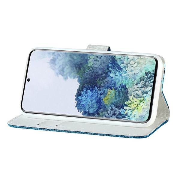 Puzdro na Samsung Galaxy S21 FE Glitter modré