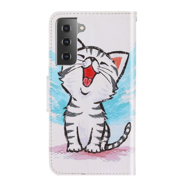 Puzdro na Samsung Galaxy S21 FE Mačiatko biele