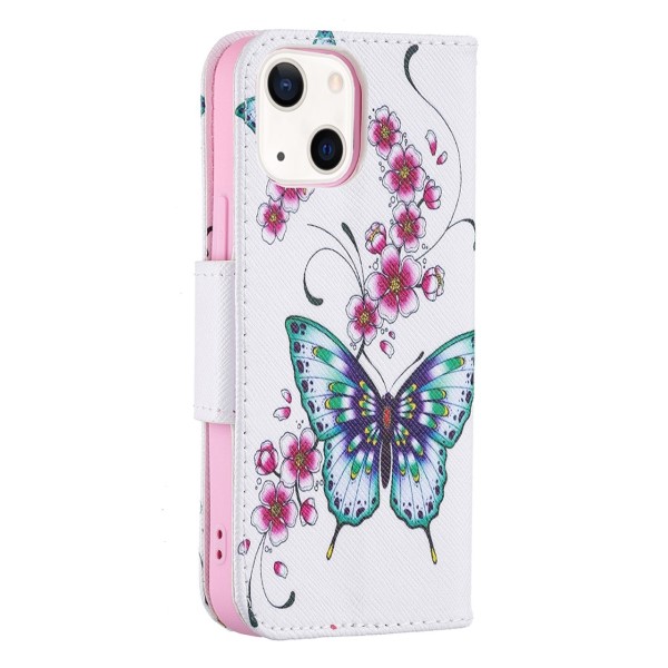 Púzdro pre iPhone 13 Mini Motýľ biele