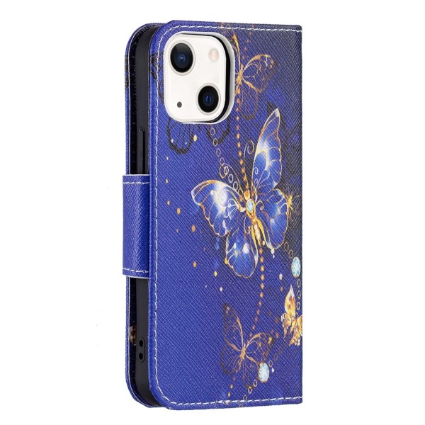 Puzdro pre iPhone 13 Mini Motýľ fialové