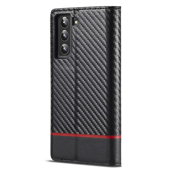 Puzdro LC.IMEEKE na Samsung Galaxy S22 Plus Carbon čierne