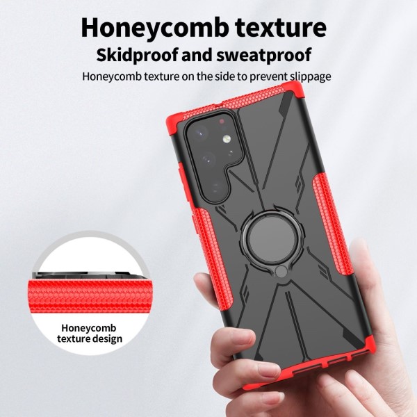 Kryt na Samsung Galaxy S22 Ultra odolný Tire červený