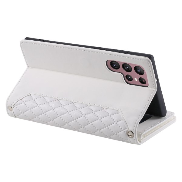 Puzdro na Samsung Galaxy S22 Ultra Luxury Double Layer biele