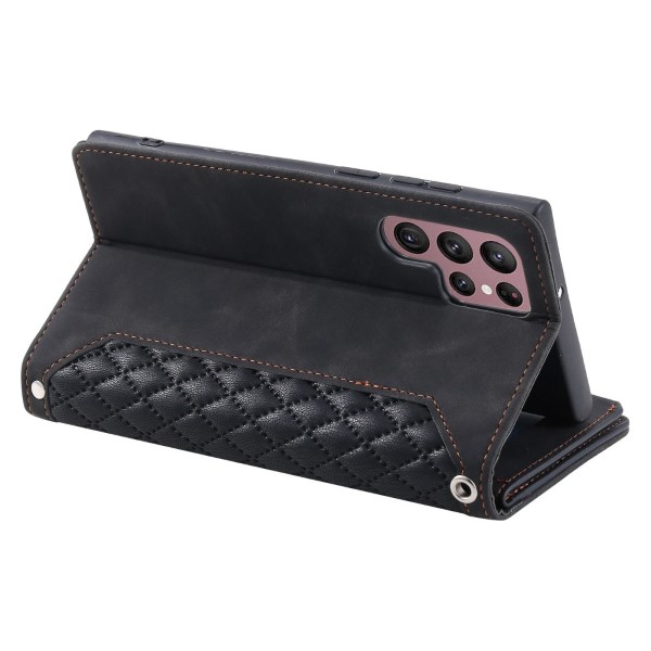 Puzdro na Samsung Galaxy S22 Ultra Luxury Double Layer čierne