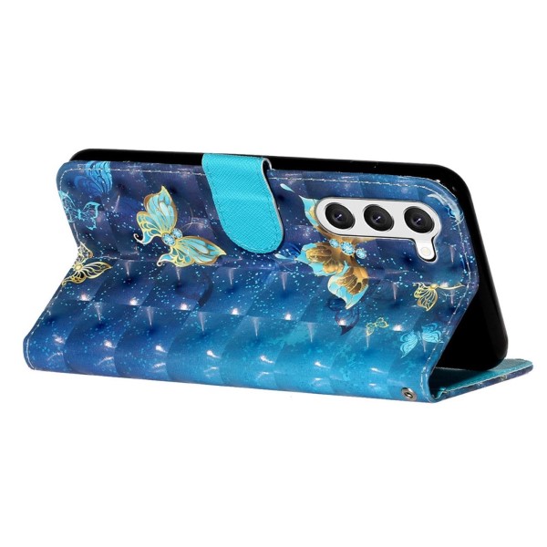 Puzdro na Samsung Galaxy S23 Motýľ zlaté