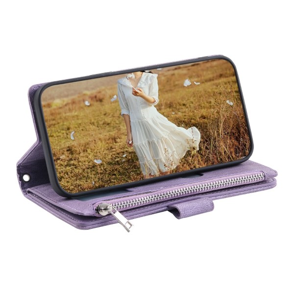 Puzdro na Samsung Galaxy S23 Luxury Double Layer fialové