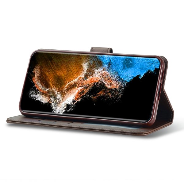 Puzdro na Samsung Galaxy S23 Plus LC.IMEEKE tmavo hnedé