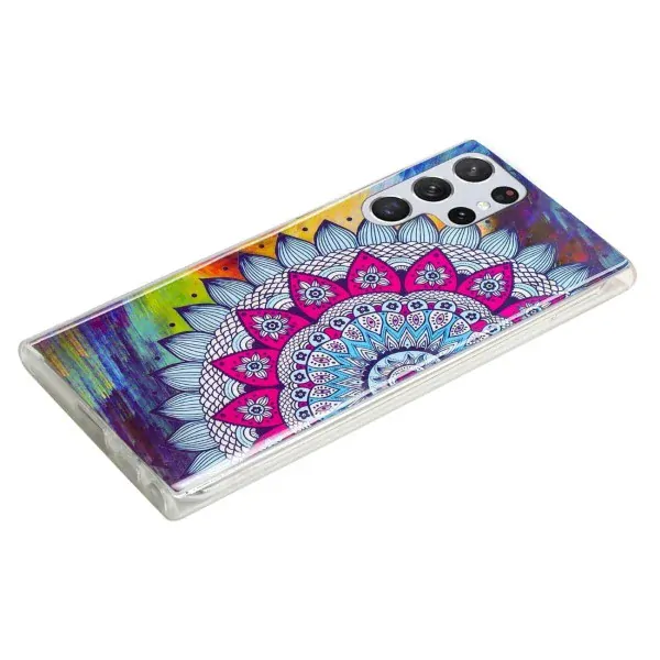 Kryt na Samsung Galaxy S23 Ultra svietiaci Mandala