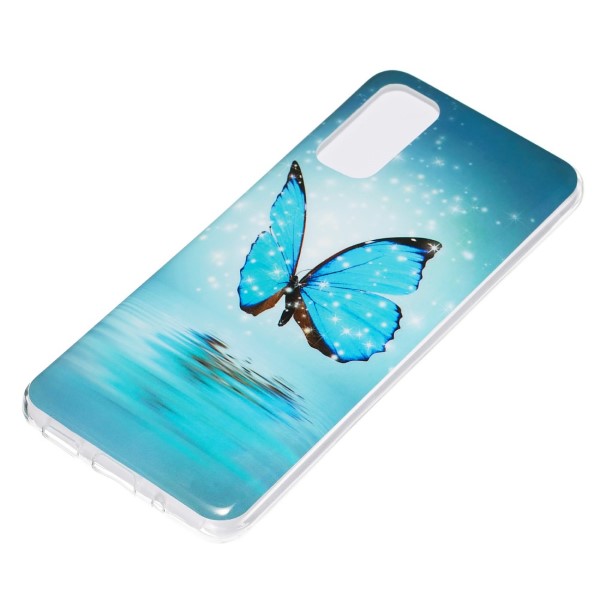Kryt na Samsung Galaxy S20 svietiaci Motýľ