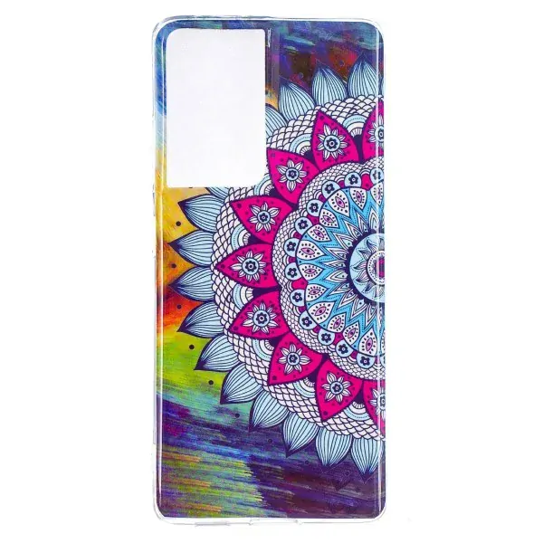Kryt na Samsung Galaxy S21 Ultra svietiaci Mandala