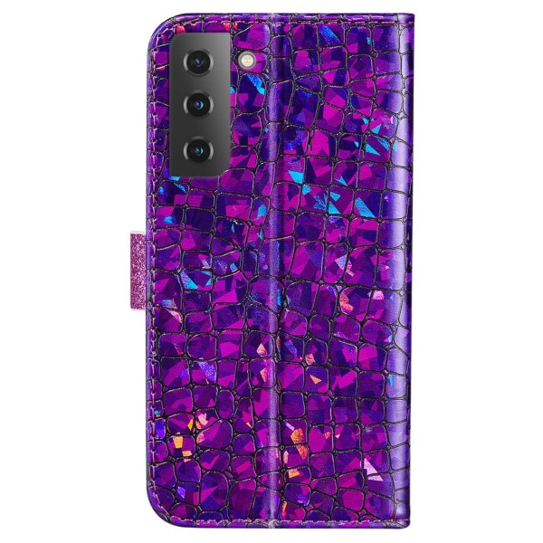 Puzdro na Samsung Galaxy S22 Glitter fialové