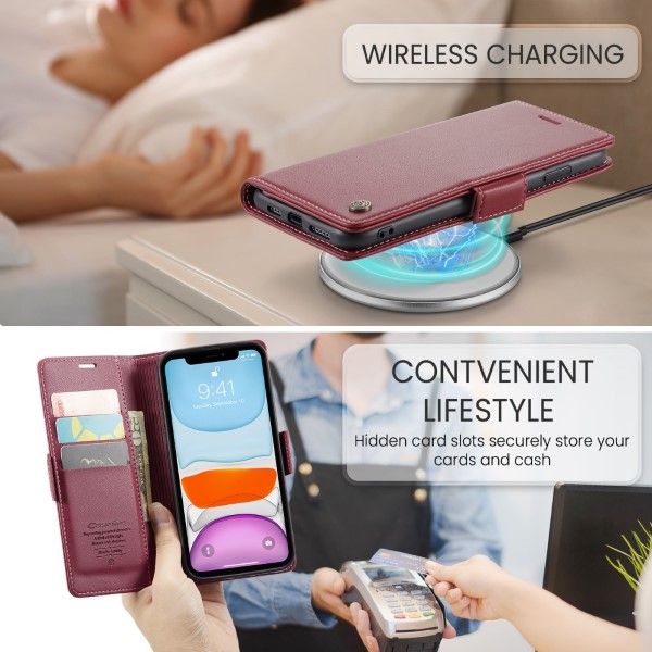 Púzdro pre iPhone 11 CASEME Smooth červené