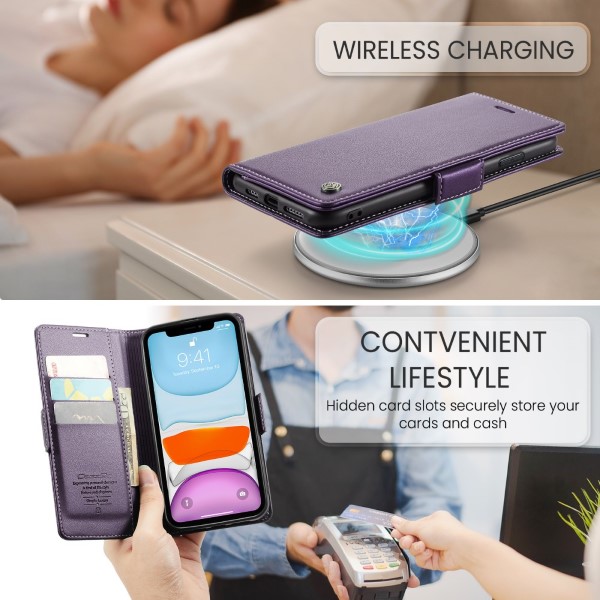Púzdro pre iPhone 11 CASEME Smooth fialové