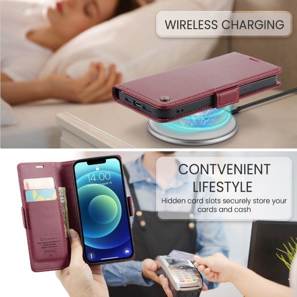 Púzdro pre iPhone 12 Mini CASEME Smooth červené