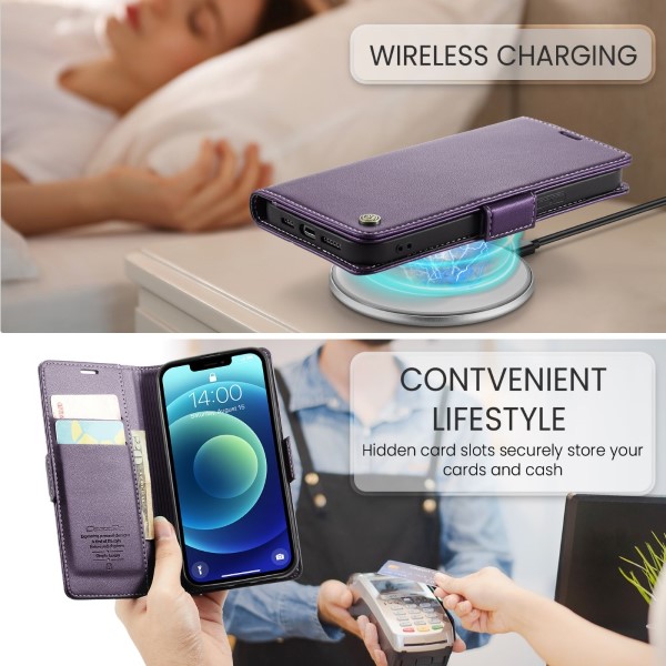 Púzdro pre iPhone 12 Mini CASEME Smooth fialové