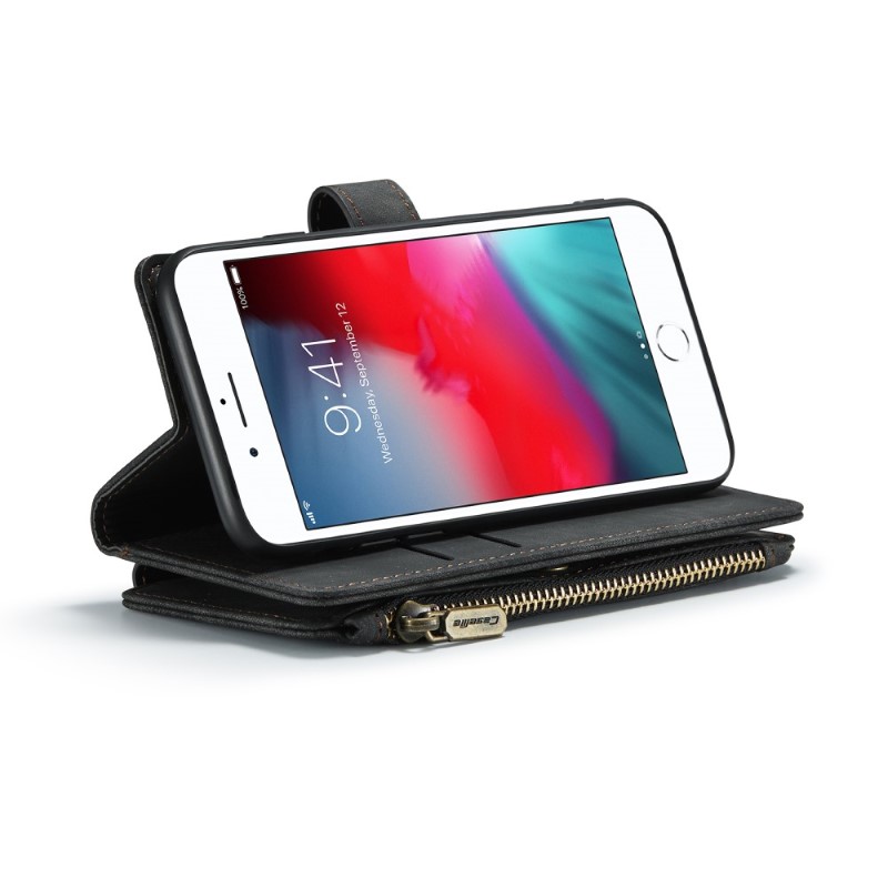 Púzdro pre iPhone 7 / 8 / SE ( 2020 / 2022 ) Luxury Double Layer čierne