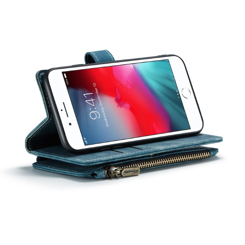 Púzdro pre iPhone 7 / 8 / SE ( 2020 / 2022 ) Luxury Double Layer modré