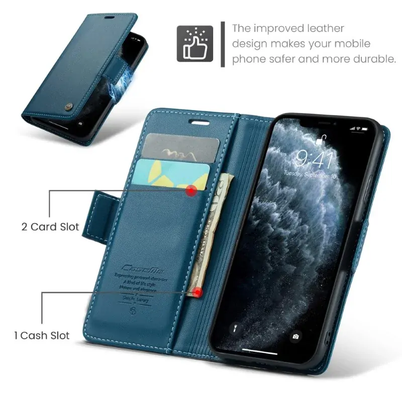 Púzdro pre iPhone 11 Pro CASEME smooth modré