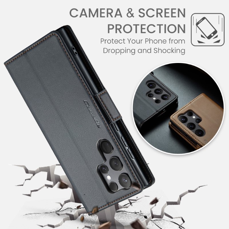Puzdro na Samsung Galaxy S24 Ultra CASEME smooth čierne