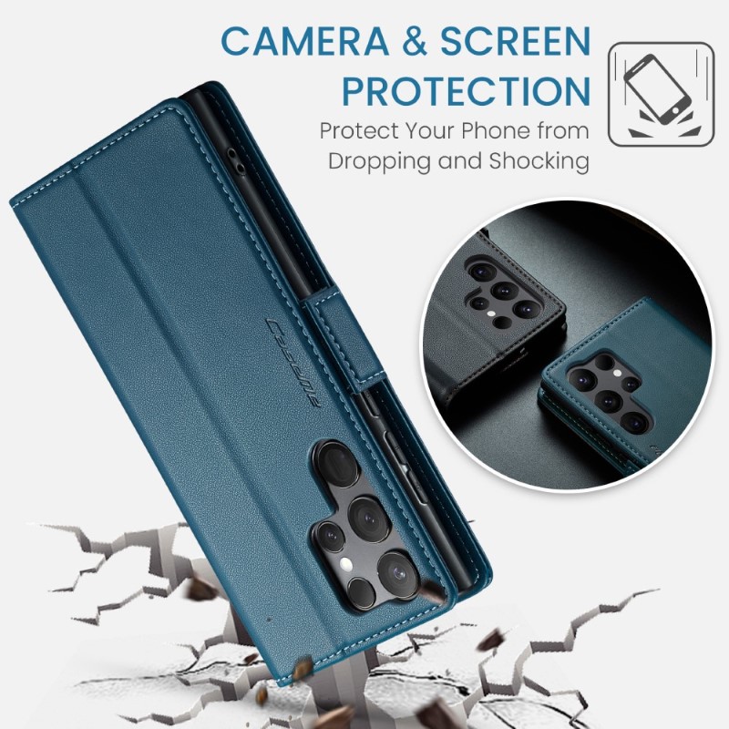 Puzdro na Samsung Galaxy S24 Ultra CASEME smooth modré