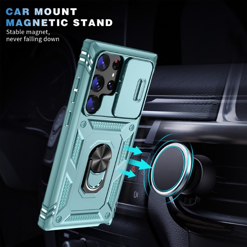 Kryt na Samsung Galaxy S24 Ultra odolný s krytom na fotoaparát svetlo modrý