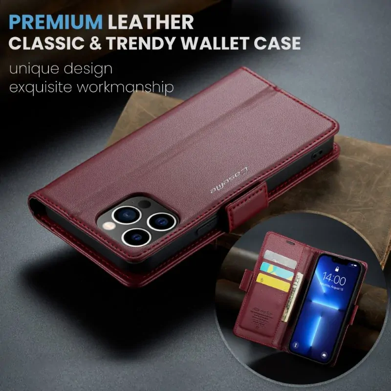 Púzdro na iPhone 13 Pro CASEME smooth červené