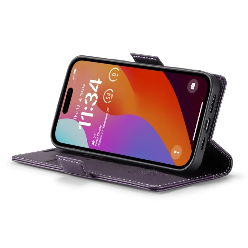 Púzdro na iPhone 16 Pro CASEME Smooth fialové