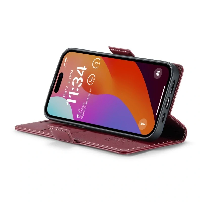 Púzdro na iPhone 16 Pro CASEME Smooth červené