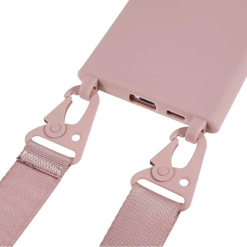 Kryt na Samsung Galaxy S22 Ultra gumový so šnúrkou na krk staroružový