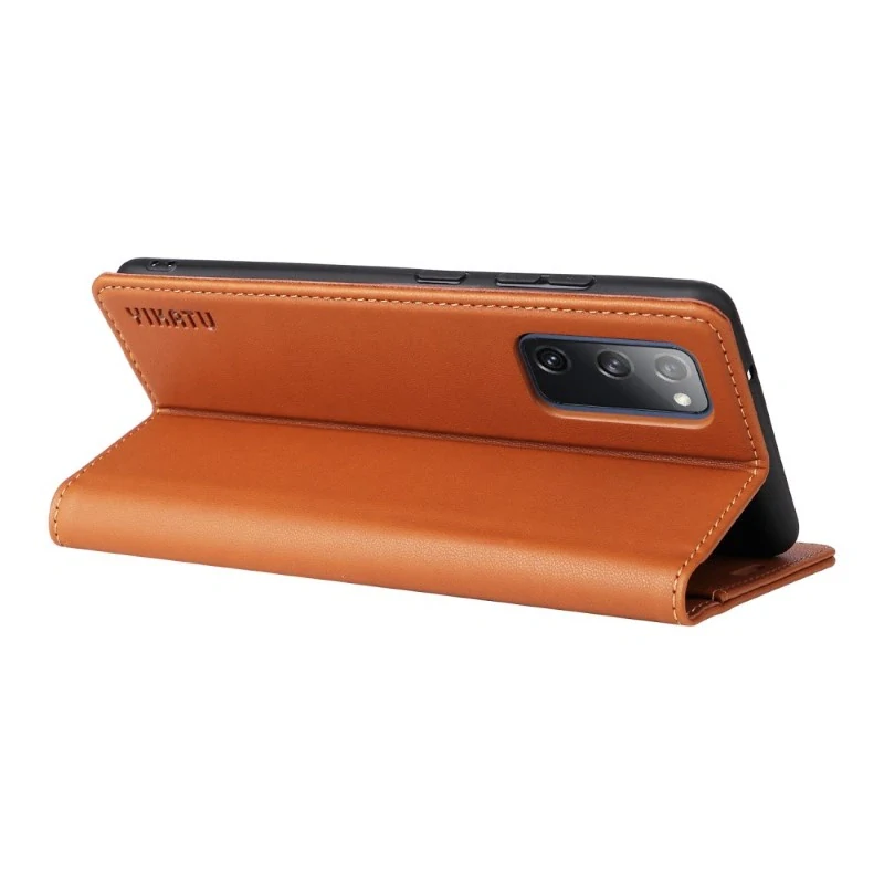 Puzdro na Samsung Galaxy S20 FE Yikatu hnedé