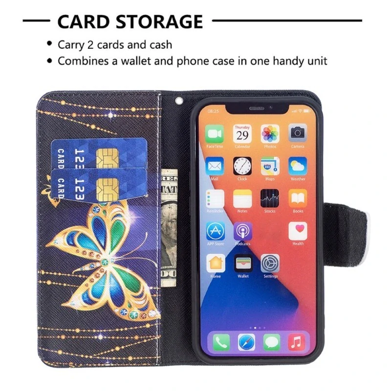 Puzdro pre iPhone 15 Motýľ fialové