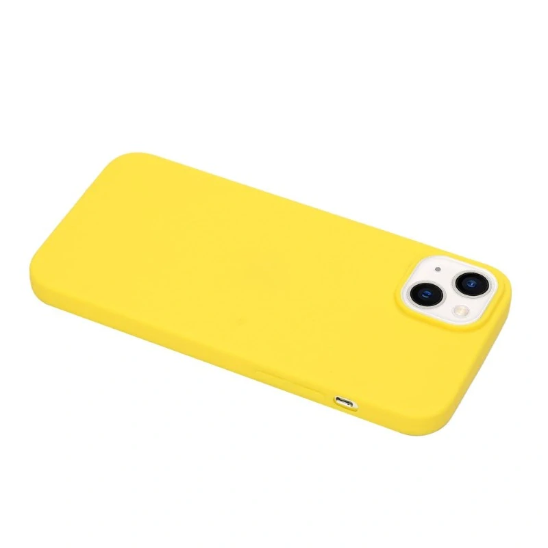 Kryt na iPhone 15 gumový Premium žltý