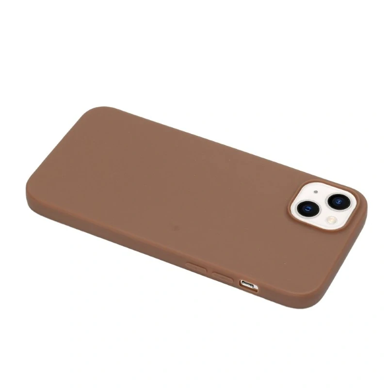Kryt na iPhone 15 gumový Premium hnedý