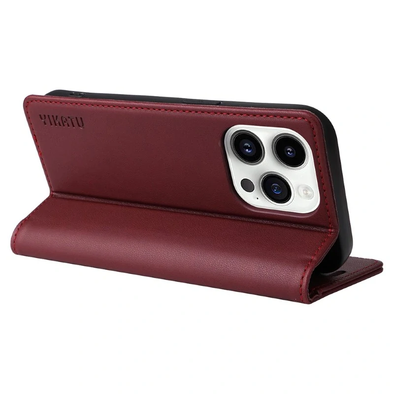 Puzdro na iPhone 15 Pro YIKATU vínové