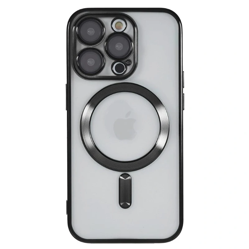 Kryt na iPhone 15 Pro gumový s podporou MagSafe čierny