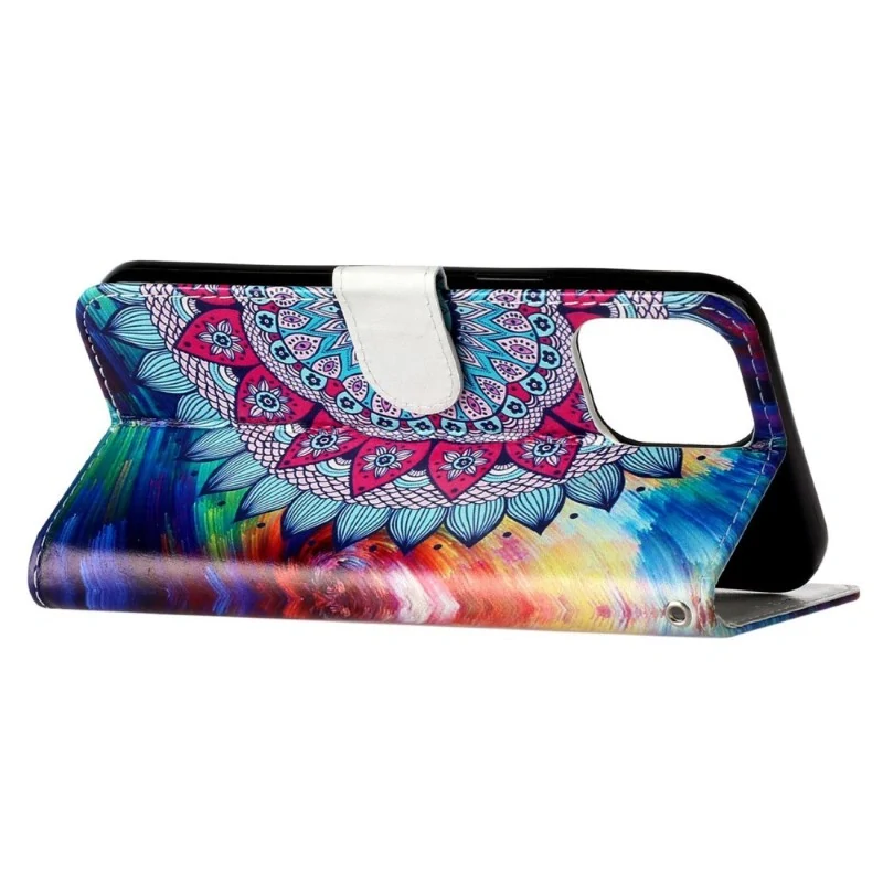 Puzdro pre iPhone 15 Prp Mandala modré