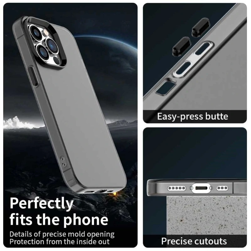 Kryt na iPhone 15 Pro gumový Matte čierny