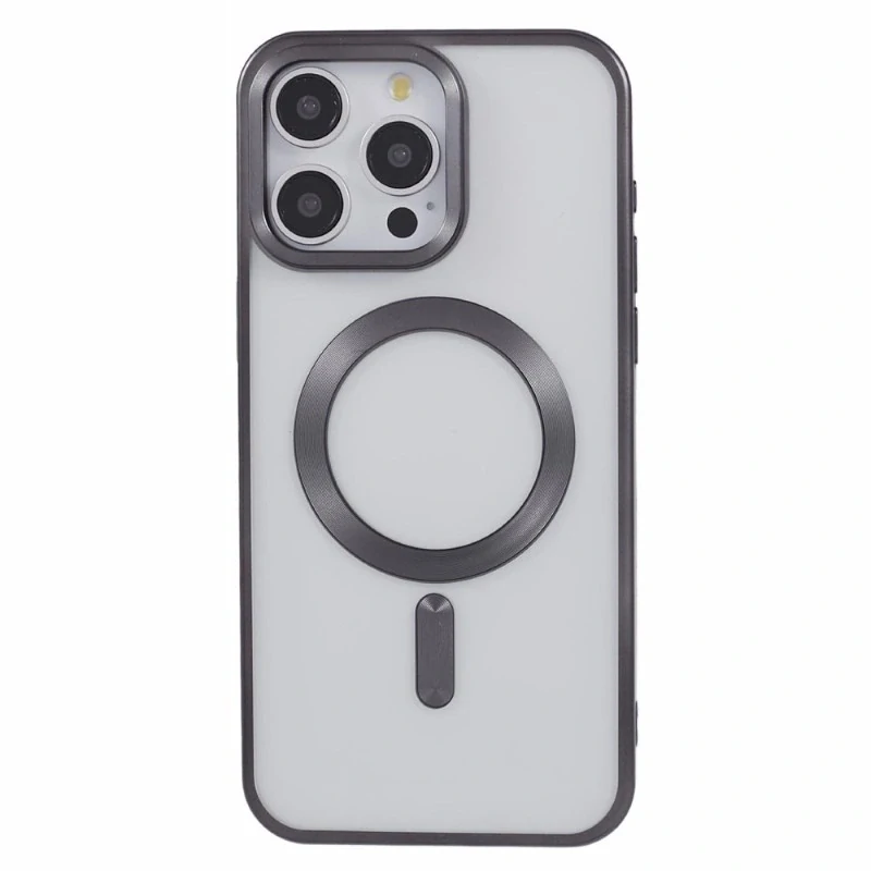 Kryt na iPhone 14 Pro Max gumový s podporou MagSafe čierny