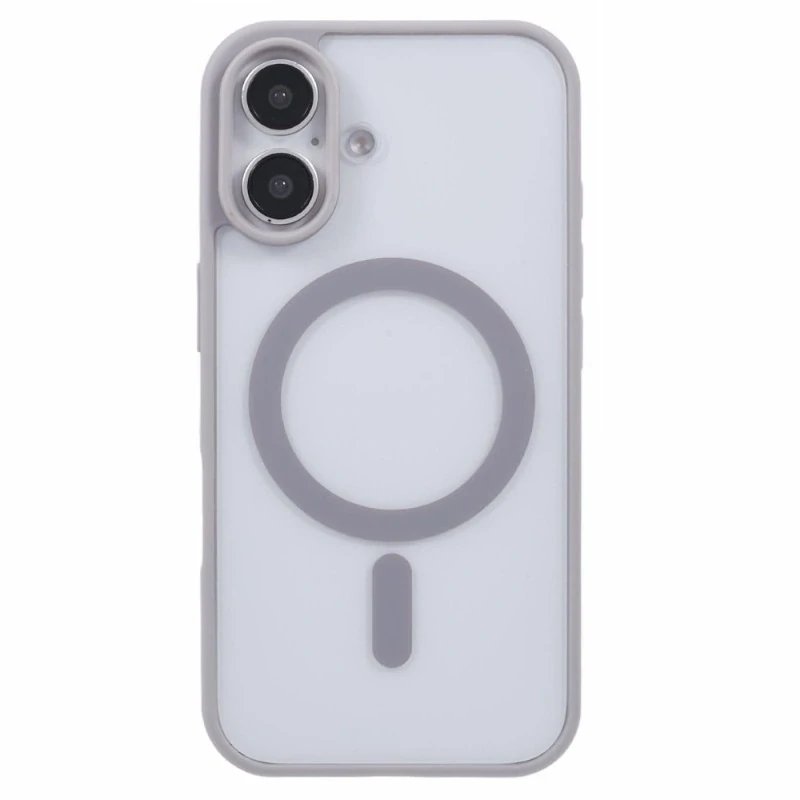 Kryt na iPhone 16 matný s podporou MagSafe šedý