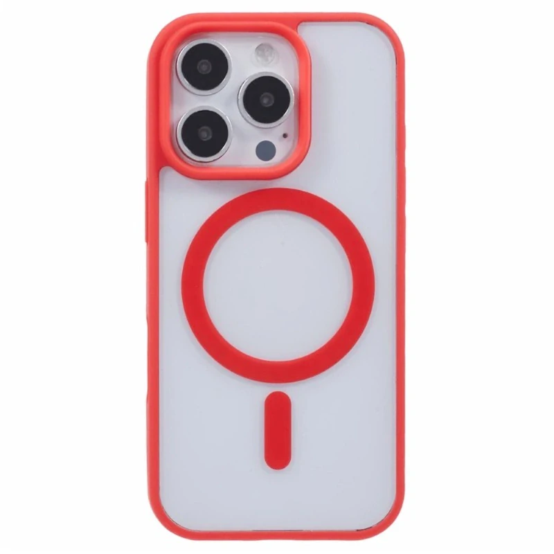 Kryt na iPhone 16 Pro Max matný s podporou MagSafe červený